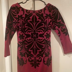 Isabel London Maroon Holiday Dress